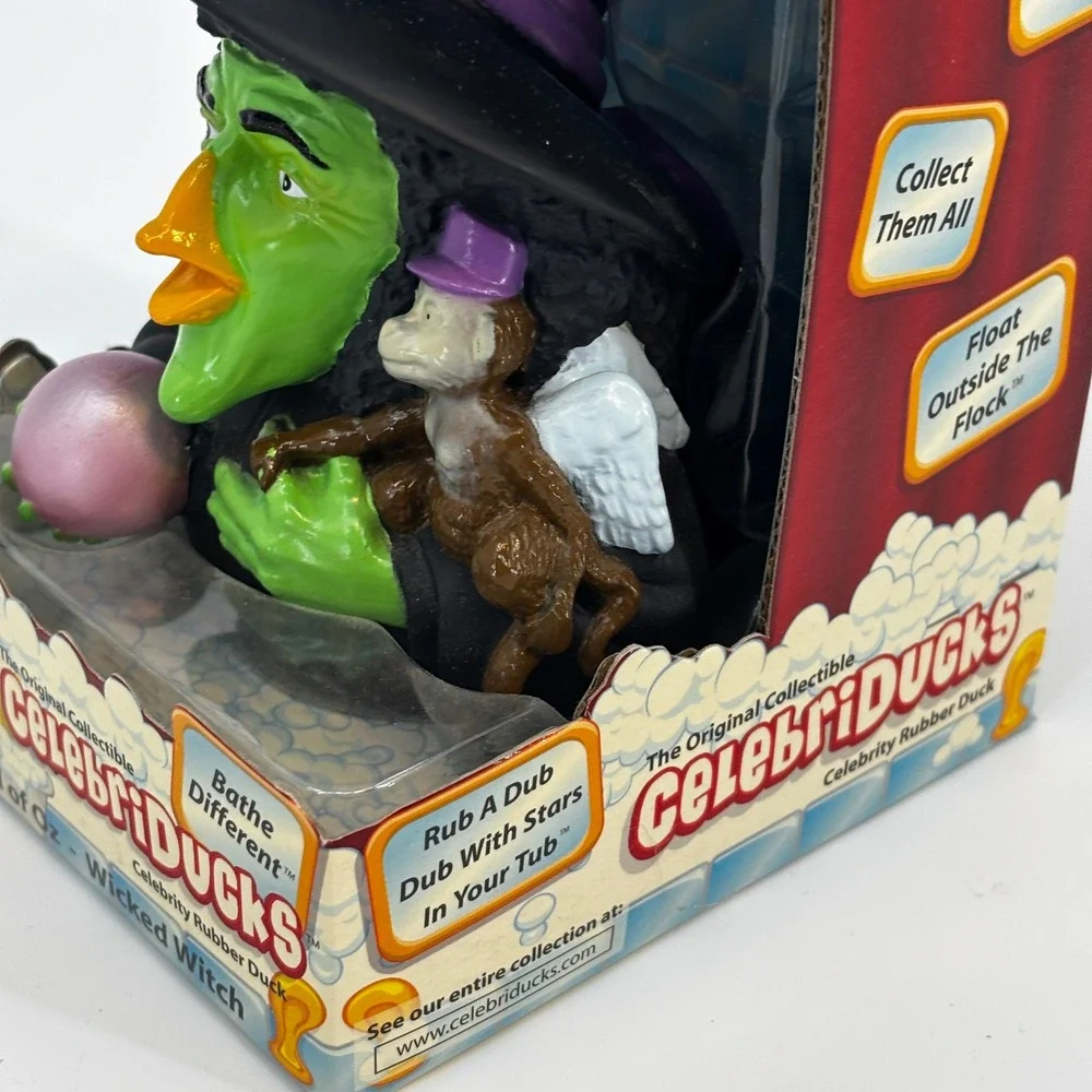 CelebriDucks Wizard of Oz Wicked Witch Rubber Duck NIB Collectible Limited Ed